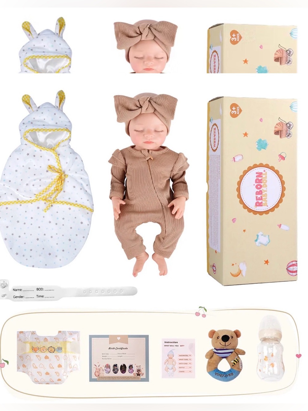 Babeside Larry Realistic Silicone Sleeping Baby Infant Healing of the Heart